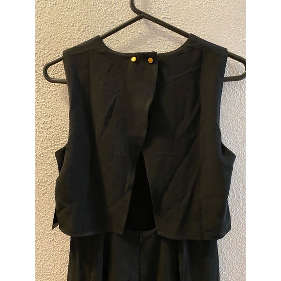 Black Backless Midi Jumpsuit - Picture 10 of 10